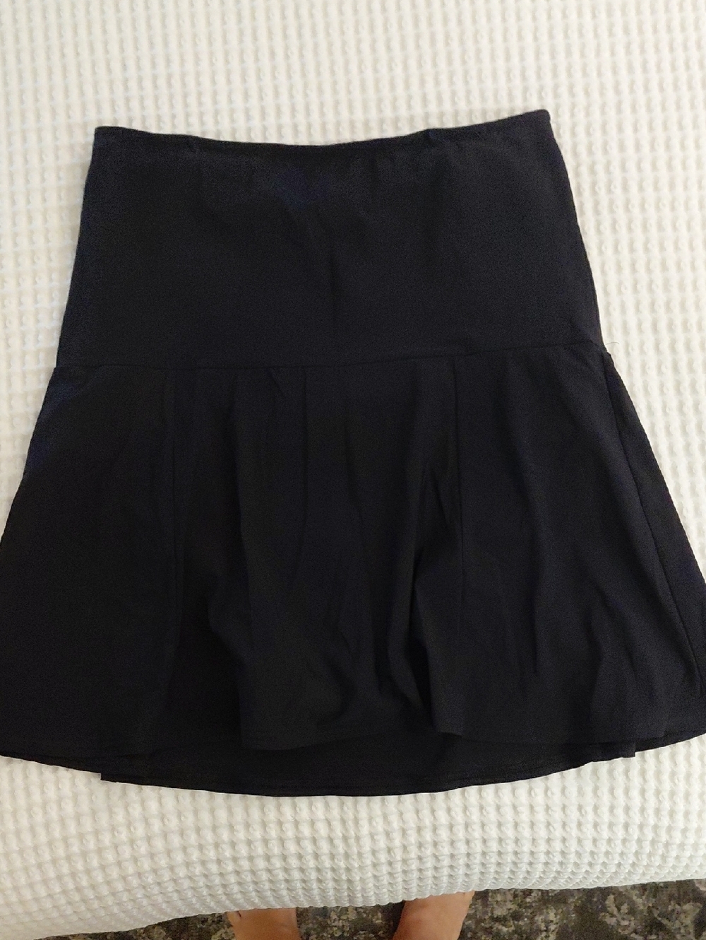 Lands' End Black Circle Skater Skirt